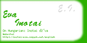 eva inotai business card